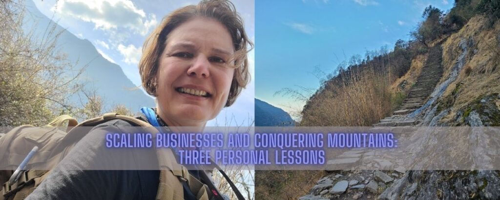 scaling a business and conquering mountains